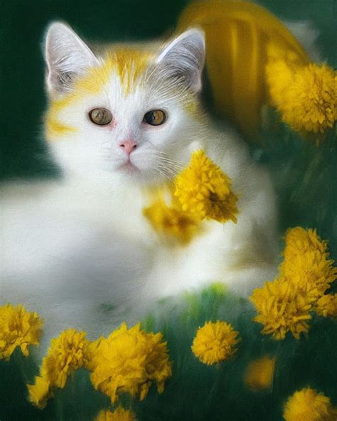 Yellow Cat V.3 Drawing by Catsprintz Art - Fine Art America