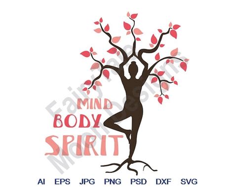 Mind Body Spirit Svg Dxf Eps Png Vector Art Etsy