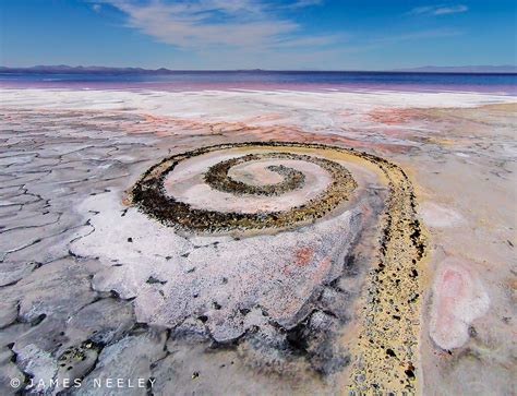 Going In Circles Spiral Jetty An Earthwork Sculpture On T Flickr