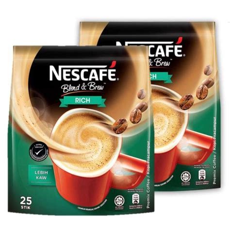 Buy 2 PACK Nescafé 3 in 1 RICH Instant Coffee 50 Sticks TOTAL Made