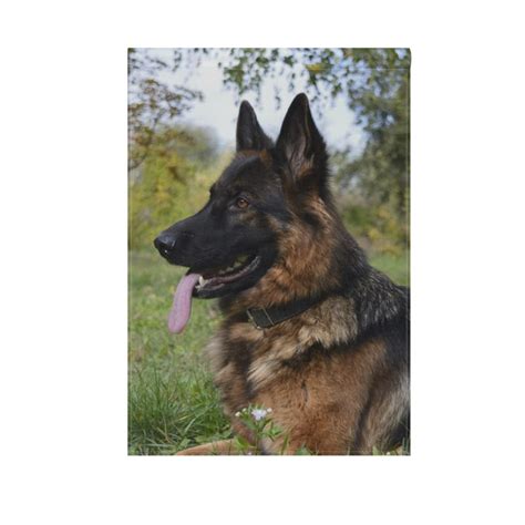 Hokkien Smiling German Shepherd Garden Flag Banner 12 X 18 Inch