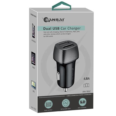 Sanai Iph C B Dual Usb Car Charger Quick Charge For Iphone Antroid