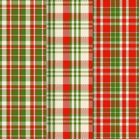 Premium Vector Flat Christmas Plaid Pattern Design