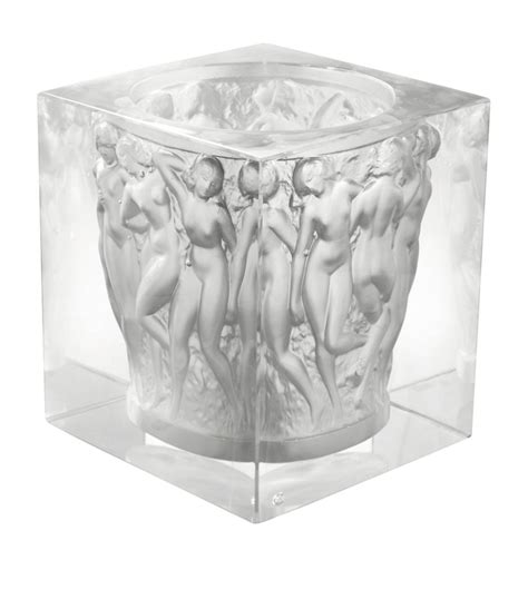 Lalique No Colour Crystal R V Lation Bacchantes Vase Cm Harrods Uk