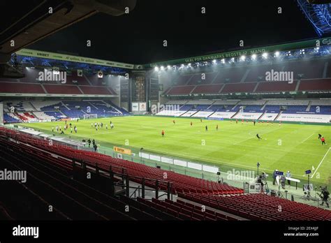 Copenhagen, Denmark. 3rd Mar, 2021. The pitch of Parken Stadium, the ...