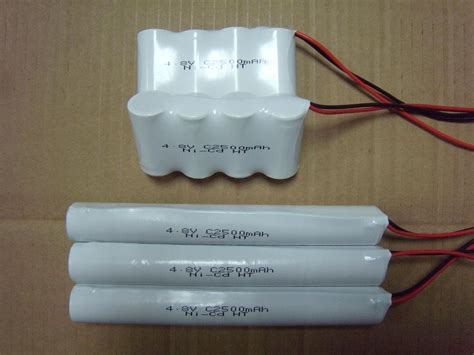 Emergency Lighting NicAd Battery Packs C2500 4.8V , 2500mAh Battery Pack