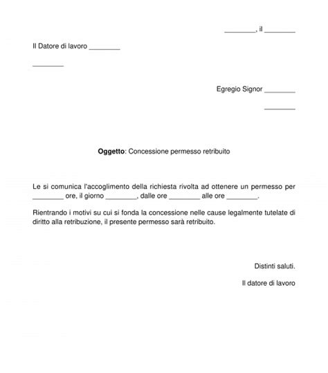 Lettera Di Rientro Al Lavoro Template Pdf Jotform Off