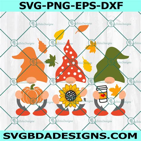 Thanksgiving Gnomes svg, Autumn Gnomes svg, Halloween svg - SvgBdaDesigns