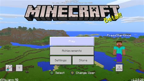 Minecraft Beta 2017 Title Screen Xbox One YouTube