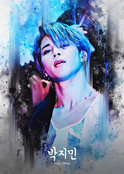 Bts Park Jimin K Pop Gloss Poster 17x 24 Etsy