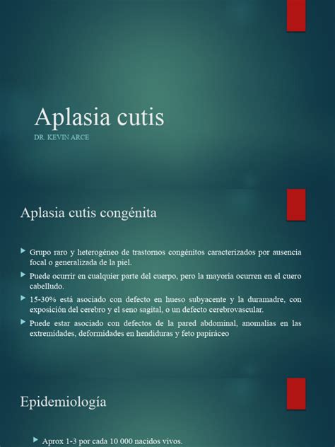 Aplasia Cutis Pdf Medicina Causas De La Muerte