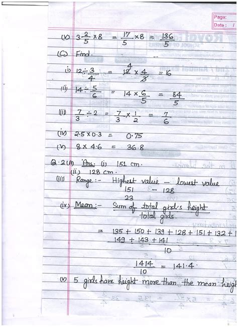 Th Standard Mid Term Exam Paper Maths