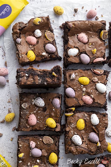 Mini Egg Brownies Recipe Easter Baking Gluten Free