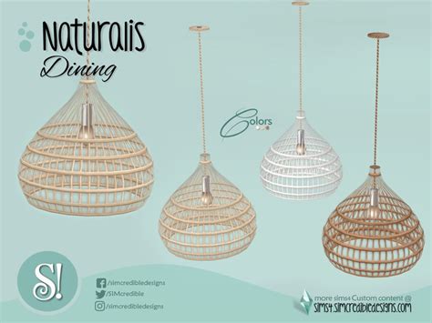 The Sims Resource Naturalis Dining Ceiling Lamp 1