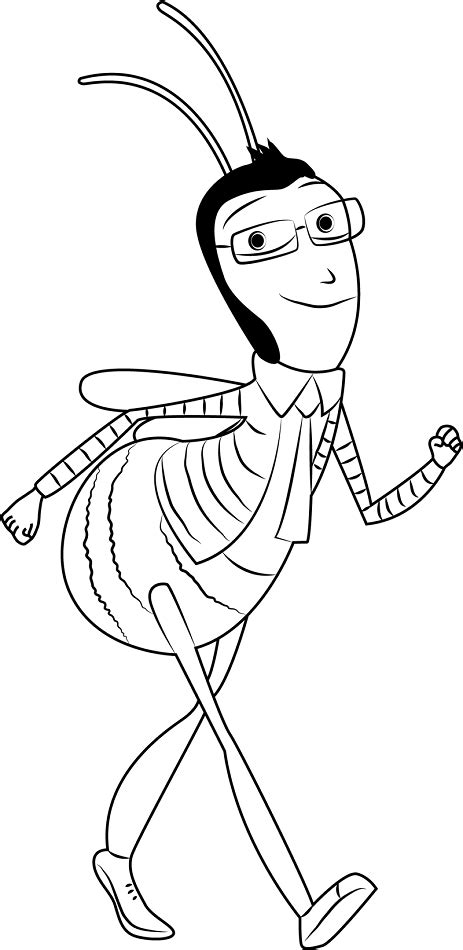 Adam Flayman In Bee Movie Coloring Page - Free Printable Coloring Pages ...