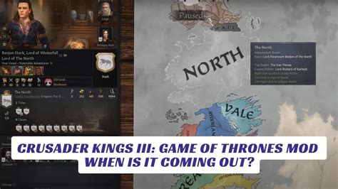 Crusader Kings III: Game of Thrones Mod (CK3AGOT) - When Is It Coming ...