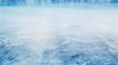 Blue Ice Hockey Rink A Stunning Winter Background With A Textured