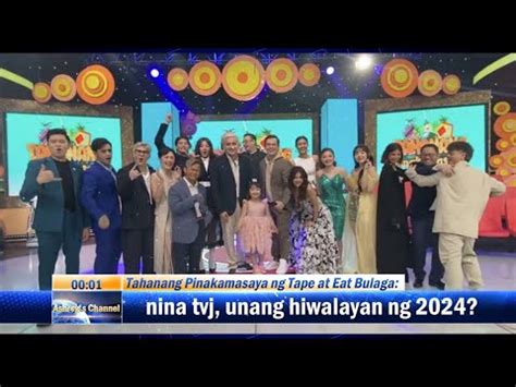 Tahanang Pinakamasaya Ng Tape At Eat Bulaga Nina Tvj Unang Hiwalayan