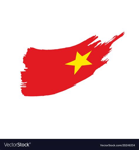 Vietnam flag Royalty Free Vector Image - VectorStock