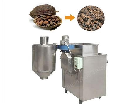 Top Peeling Rate Cocoa Bean Peeling Machine With Skin Suction Function