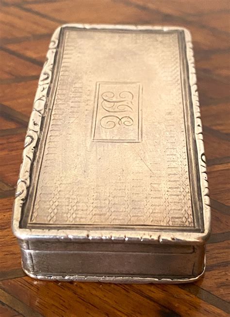 Antiques Atlas Heavy Silver Snuff Box