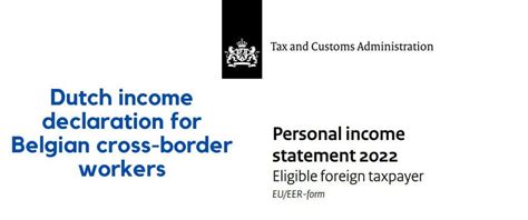 Dutch Income Declaration For Belgian Cross Border Workers Grensinfopunten