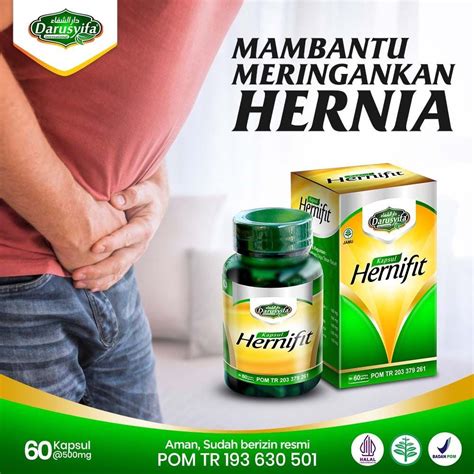 Jual Kapsul Hernifit Isi Darusyifa Atasi Hernia Serta Obat Turun