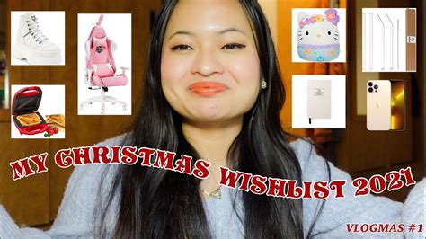 My Christmas Wishlist 2021 T Ideas Vlogmas 2021 1 Youtube