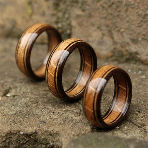 Handmade Wooden Wedding Rings - jenniemarieweddings