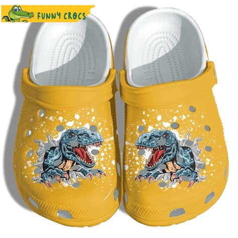 Dinosaur T Rex Jurassic Park Crocs Slippers Discover Comfort And Style Clog Shoes With Funny Crocs