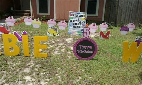 Birthday Yard Signs Happy Th Birthday Beautifull Welcome To