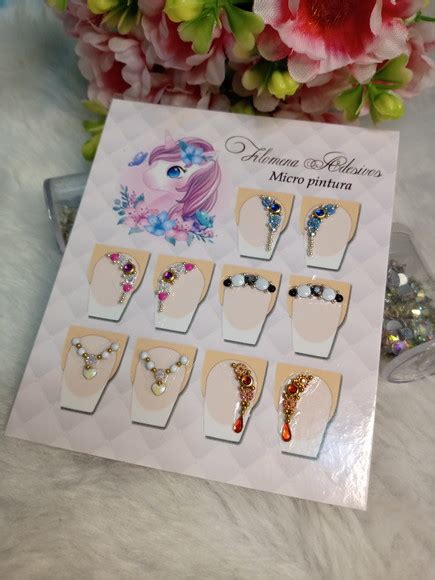 Jóias para Unhas 5 Pares no Elo7 FILOMENA ADESIVOS PARA UNHAS 8A794D