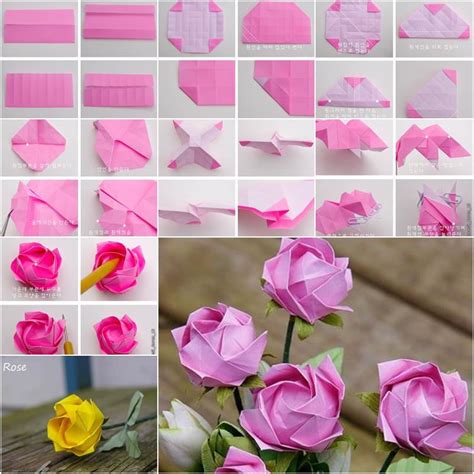 How to DIY Pretty Origami Rose