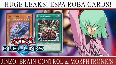 Yu Gi Oh Duel Links HUGE LEAKS Espa Roba Cards Jinzo Support