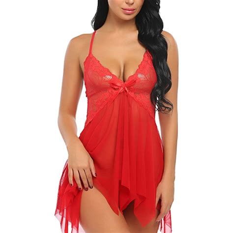 Avidlove Intimates Sleepwear Avidlove Open Front Babydoll Lingerie Red Poshmark