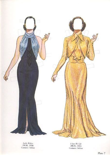 Las Recortables De Veva E Isabel Joan Crawford Barbie Paper Dolls