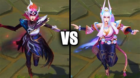 Coven Syndra Vs Spirit Blossom Syndra Skins Comparison League Of