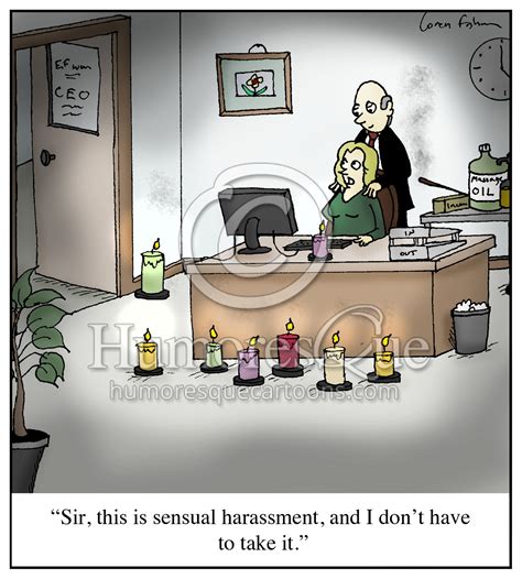 Sensual Harassment Office Sexism Cartoon Humoresque Cartoons