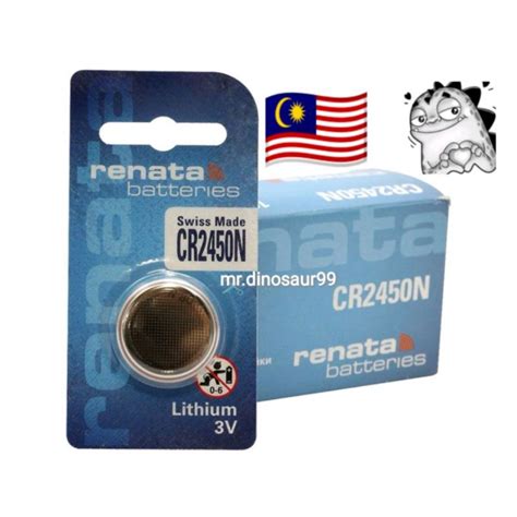 Ready Stock Original Renata CR2450 Battery Swiss Made 3V Lithium