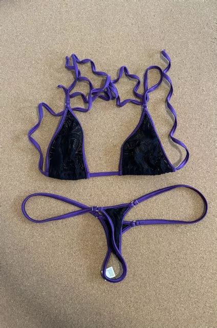 NEW WICKED WEASEL Microminimus Siren Lace Micro Bikini Bottom