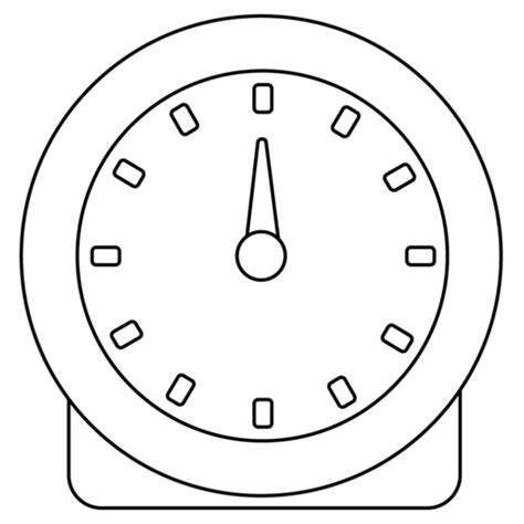 Timer Clock Emoji coloring page | Free Printable Coloring Pages