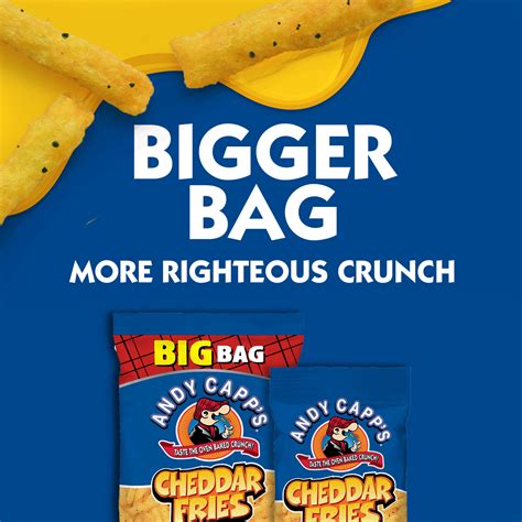 Andy Capps 8 Oz Big Bag Cheddar Cheese Flavored Fries Chips