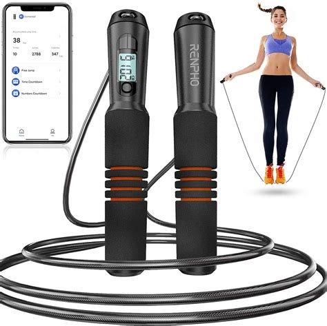 Renpho Smart Jump Rope Fitness Skipping Rope With App Data Analysis