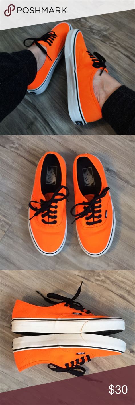 Vans Blaze Orange Skate Sneaker Bright Shoes Sneakers Vans