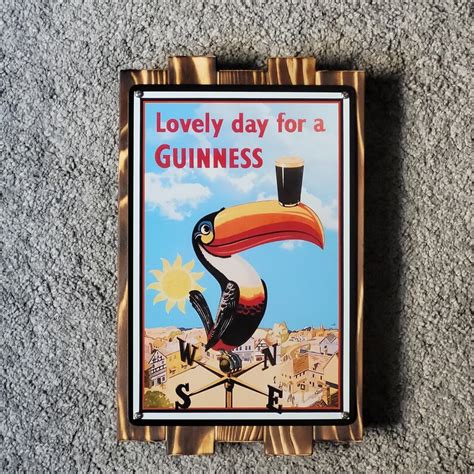 Metal Retro Guinness Beer Sign Irish Pub Sign Bar Decor - Etsy