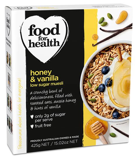 Muesli FFH Honey Vanilla Low Sugar Muesli_Box - Food for Health