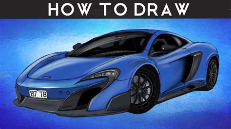 HOW TO DRAW A McLaren 675LT Shmee150 Edition Step By Step