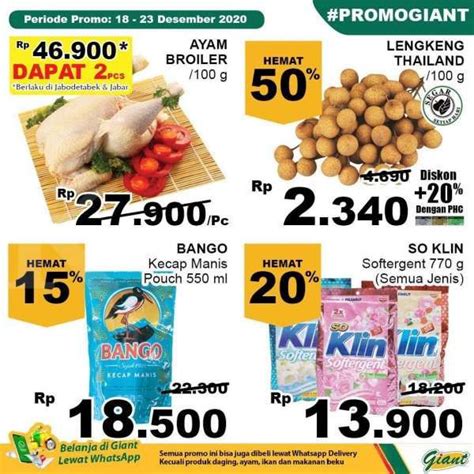 Promo Giant Hari Ini 23 Desember 2020 Diskon Hari Kerja