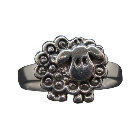 Sheep Pinky Ring Etsy