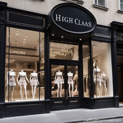 Elegant High Class Lingerie Store Stable Diffusion Online